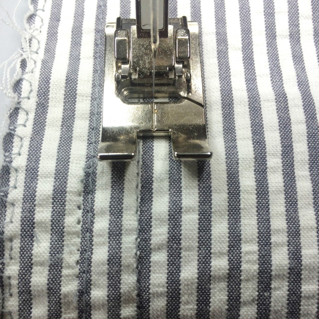 sew between stripes